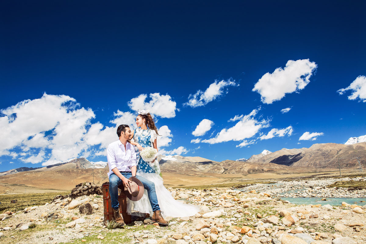羊湖沿途_西藏婚纱摄影