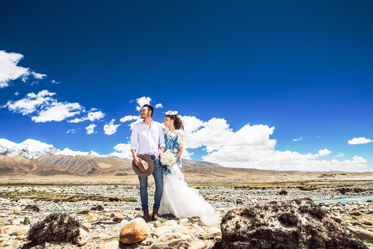 羊湖沿途_西藏婚纱摄影
